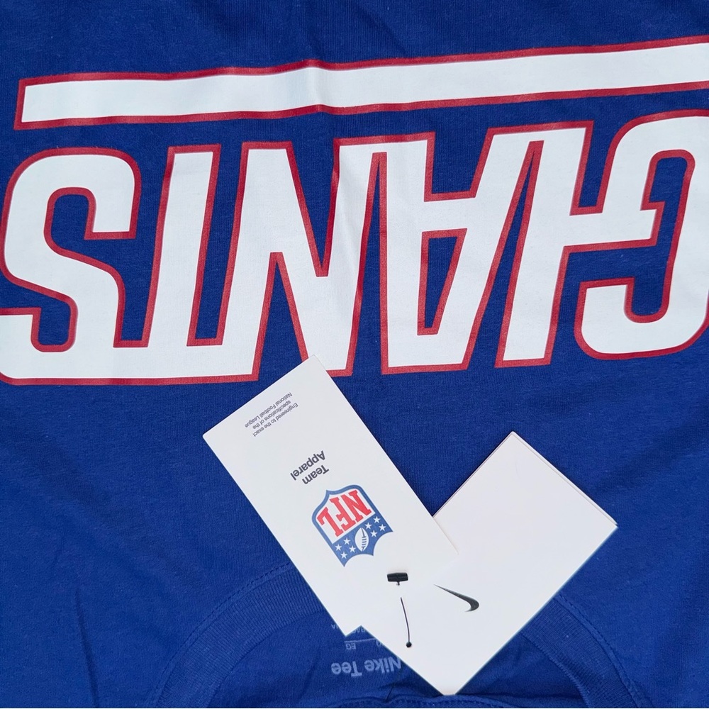 Men’s Nike NFL Giants Team Apparel Blue Tee NWT #0794 - Picture 3 of 7